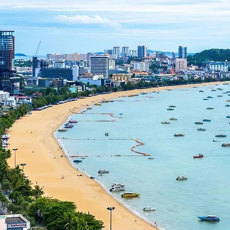 Sea View With Large Balcony @ Central Pattaya Exterior photo
